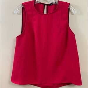 Zara Woman Sleeveless Red Blouse